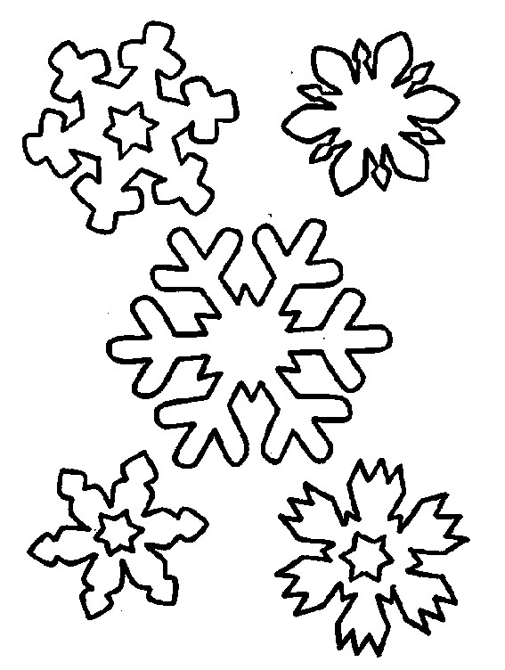 Coloriage Flocon de Neige à décorer flocon de neige a decorer