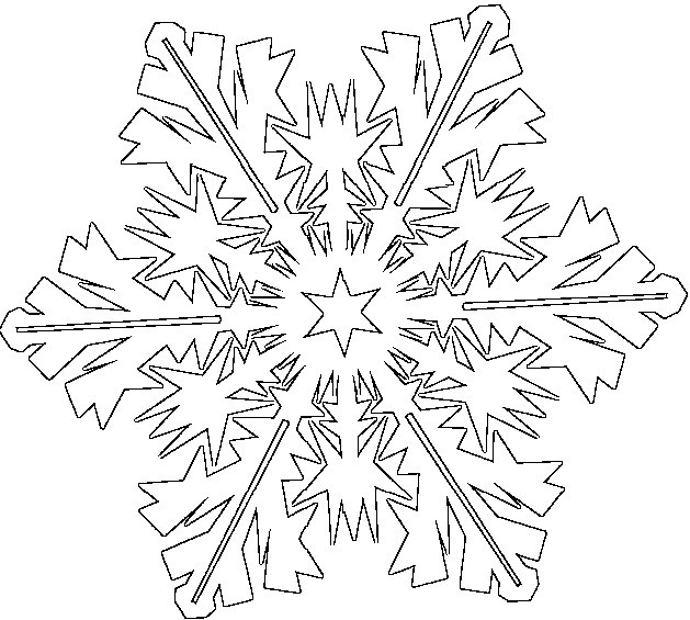 flocon de neige stylise