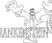 Coloriage Affiche du film Frankenstein