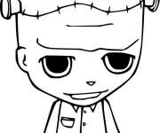 Coloriage et dessins gratuit B&eacute;b&eacute; Frankenstein à imprimer