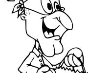 Coloriage et dessins gratuit Frankenstein aime les friandise de Halloween à imprimer