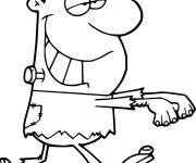 Coloriage et dessins gratuit Frankenstein de dessin anim&eacute; à imprimer