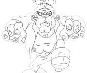 Coloriage Frankenstein en couleur