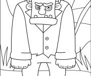 Coloriage Frankenstein &eacute;nerv&eacute;