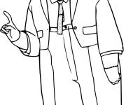 Coloriage Frankenstein le gentil monstre