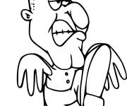 Coloriage Frankenstein qui fait rire