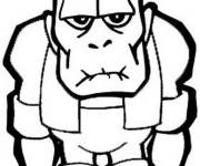 Coloriage Frankenstein stylis&eacute;