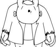 Coloriage Frankenstein surpris