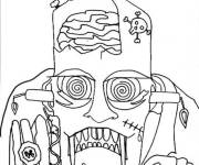 Coloriage Frankenstein zombie
