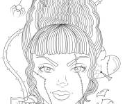 Coloriage La fille de Frankenstein