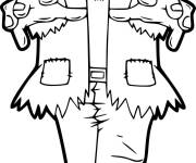 Coloriage La marche fameuse de Frankenstein