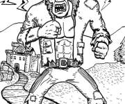 Coloriage La rage de Frankenstein