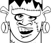 Coloriage Masque de Frankenstein