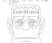 Coloriage Masque de Frankenstein imprimable