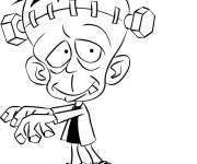 Coloriage Petit Frankenstein imprimable