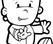 Coloriage Petit Frankenstein pour enfant