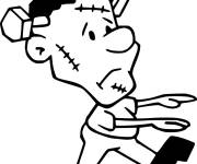 Coloriage Petit monstre Frankenstein