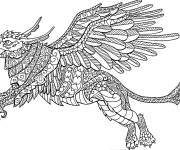 Coloriage Griffon anti-stress