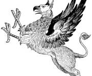 Coloriage et dessins gratuit Griffon antique à imprimer