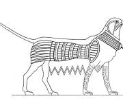 Coloriage et dessins gratuit Griffon de l'Égypte antique à imprimer