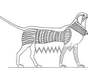 Coloriage et dessins gratuit Griffon de l'&Eacute;gypte antique à imprimer