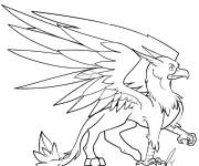 Coloriage et dessins gratuit Griffon en ligne à imprimer
