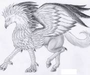 Coloriage Hippogriffe de Harry Potter