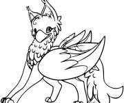 Coloriage et dessins gratuit Un Griffon mignon à imprimer