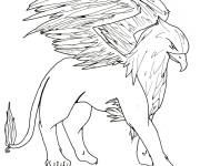 Coloriage et dessins gratuit Un gros Griffon à imprimer