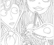 Coloriage et dessins gratuit Les monstres attendent leurs vacances à imprimer