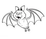 Coloriage Animal chauve-souris m&eacute;chant