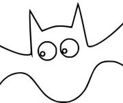 Coloriage Chauve-Souris facile