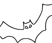 Coloriage Chauve-Souris facile en ligne
