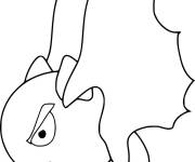 Coloriage Chauve-Souris vole en col&egrave;re