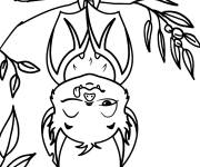 Coloriage Clin d'&oelig;il d'une chauve-souris mignonne