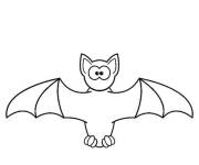 Coloriage et dessins gratuit Halloween Bat à imprimer