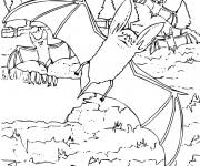Coloriage La vie nocturne des chauves-souris