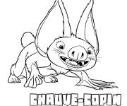 Coloriage les croods chauve copin