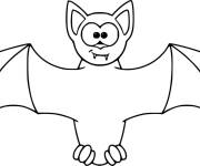 Coloriage Portrait d'une Chauve-Souris