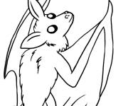 Coloriage Vampire origine des chauves-souris