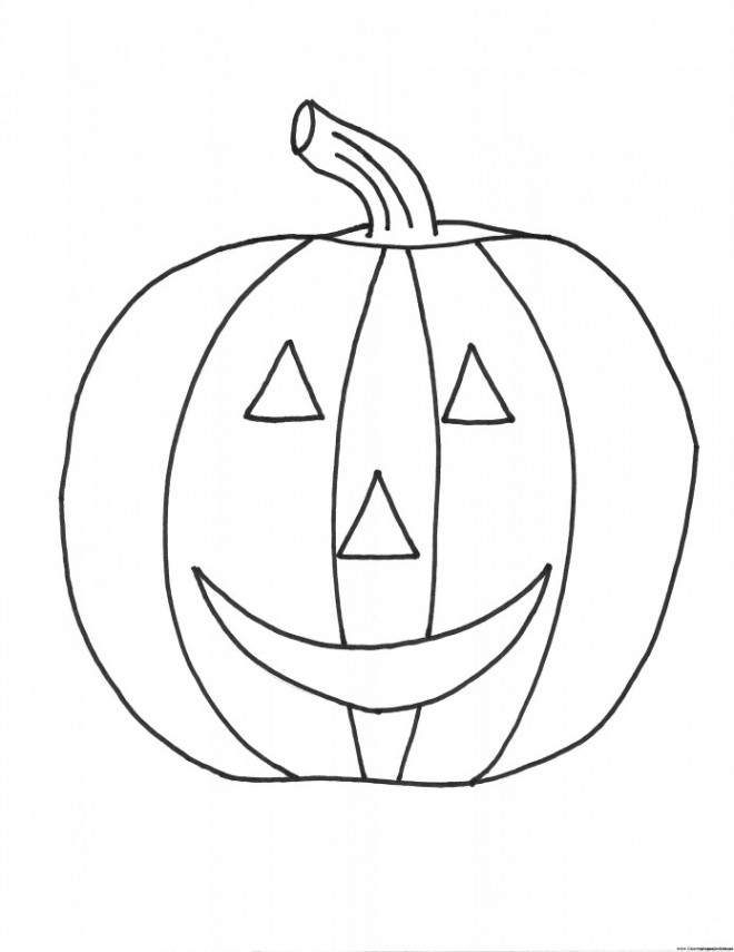 Dessin De Citrouille D Halloween - Dessin