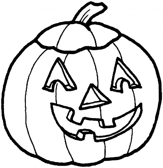 Coloriage et dessins gratuits Citrouille d'Halloween pour enfant à imprimer