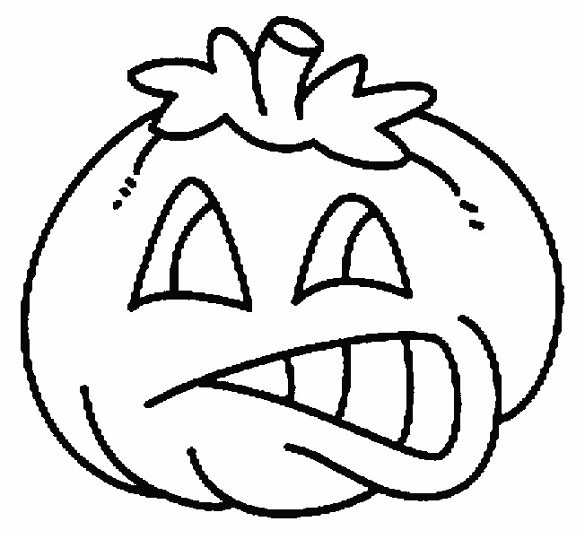Coloriage et dessins gratuits Citrouille d'Halloween surprise à imprimer