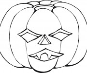 Coloriage Citrouille Dessin de Halloween