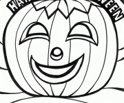 Coloriage Citrouille et Le Joyeux Halloween