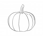 Coloriage et dessins gratuit Citrouille facile à imprimer