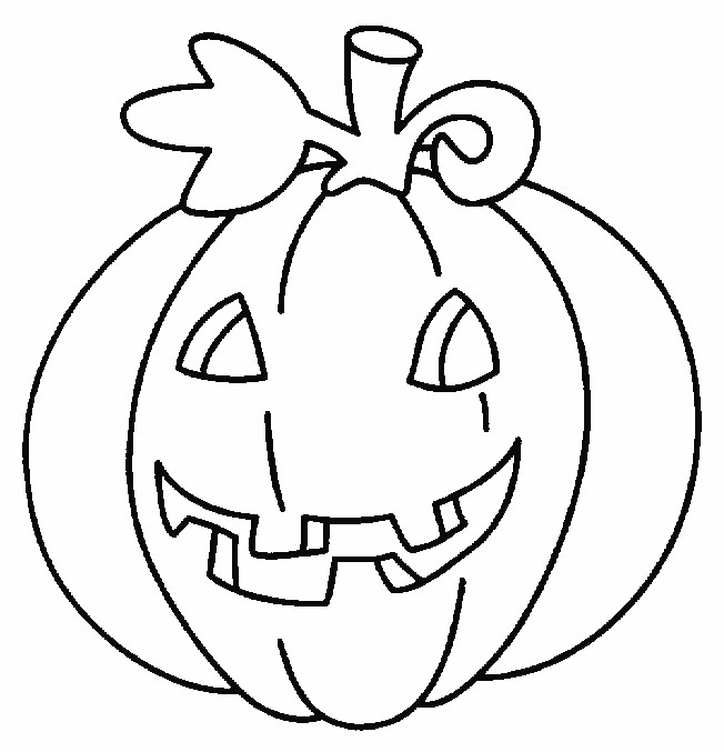 Coloriage et dessins gratuits Citrouille pour Halloween garde le sourire à imprimer