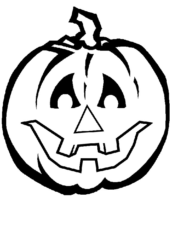 Coloriage et dessins gratuits Citrouille  pour Halloween vecteur à imprimer