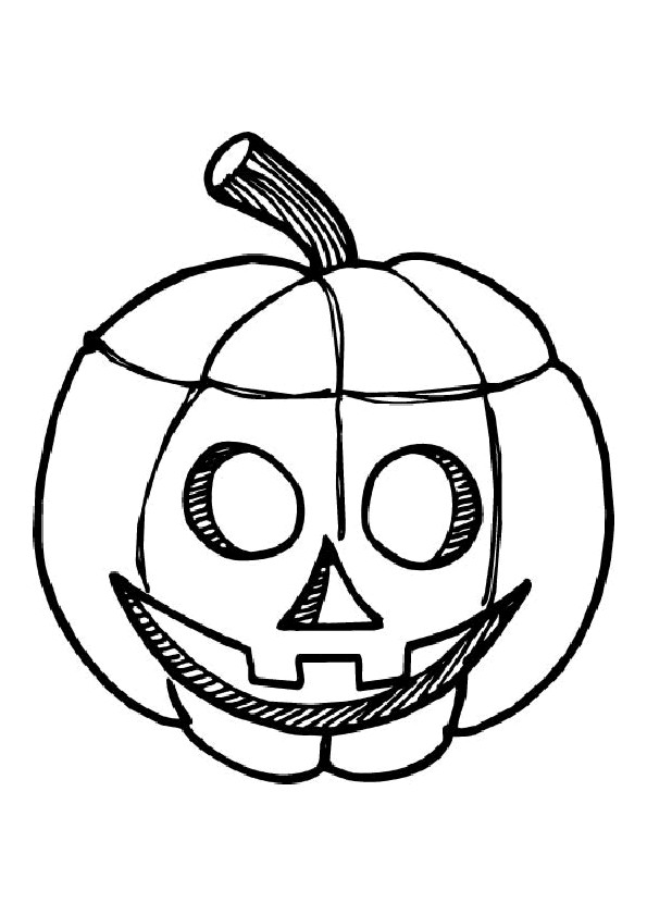 Coloriage et dessins gratuits Halloween Citrouille Décoration à imprimer