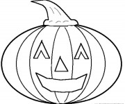 Coloriage Halloween Citrouille en Ligne